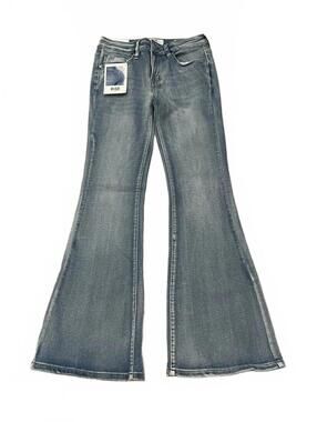 New Women's Rise Supply Co Butterfly Flared Indigo Boot Cut Jeans Size 7